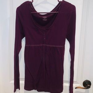 Baby doll button down top